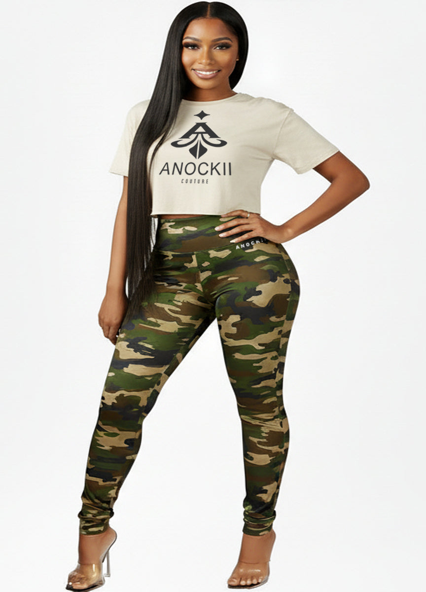 Anockii Couture Camo Leggings